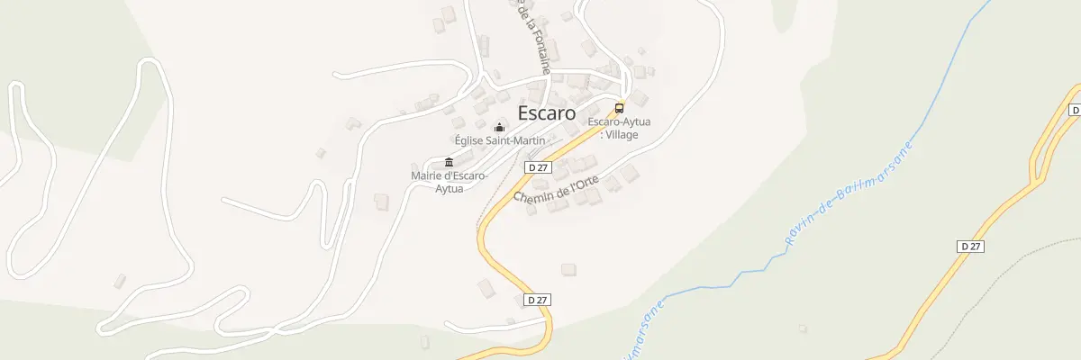 Plan du 1 Escaró d’Availl à Escaro