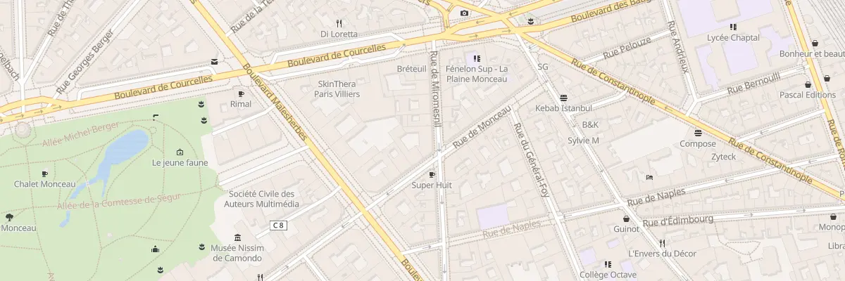 Plan du 83 Rue de Monceau à Paris 8e Arrondissement