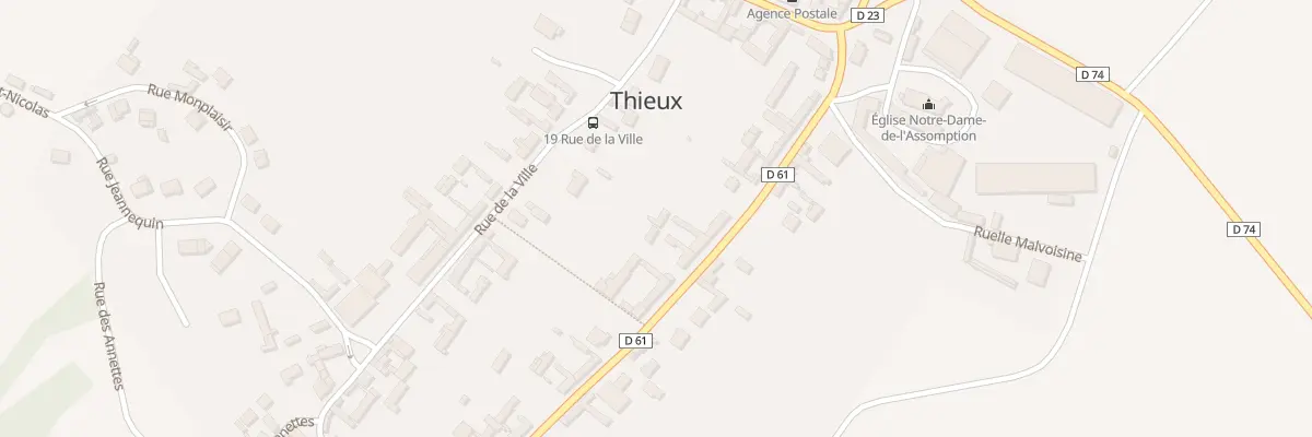 Plan du 27 Rue des Hayes à Thieux