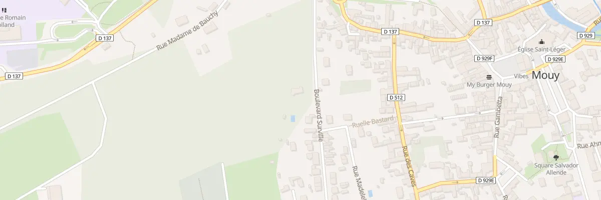Plan du 2B Bd Surville à Mouy