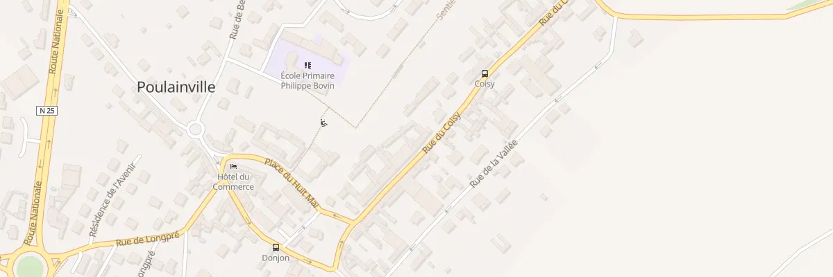 Plan du 7 Rue de Coisy à Poulainville