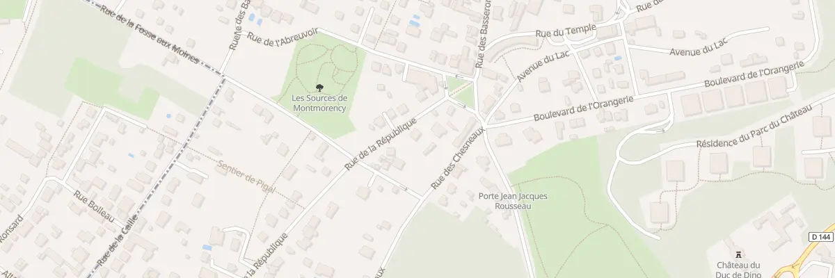 Plan du 3 Rue de la République à Montmorency