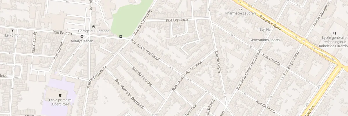 Plan du 47 Rue du Comte Raoul à Amiens