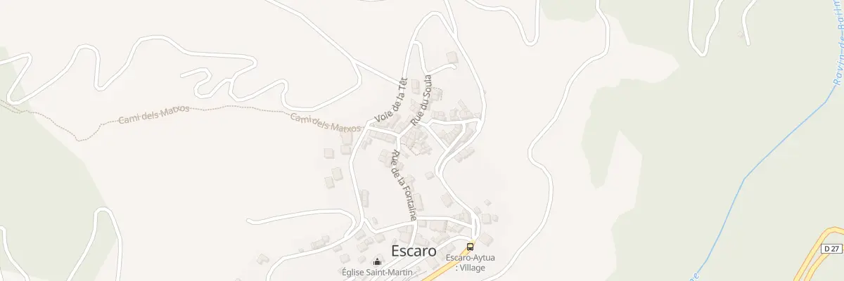 Plan du 87 Escaró d’Availl à Escaro