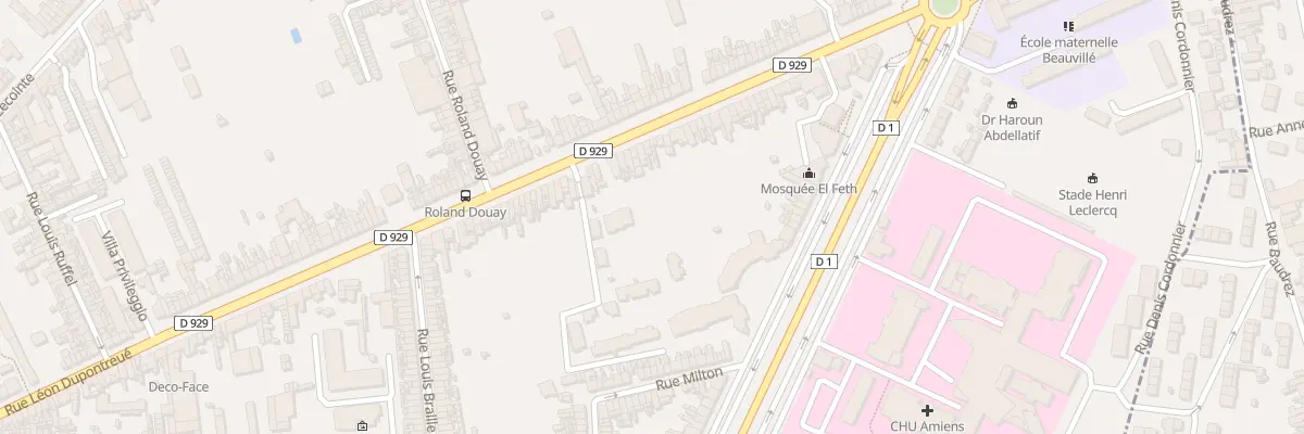 Plan du 180 Rue Léon Dupontreué à Amiens