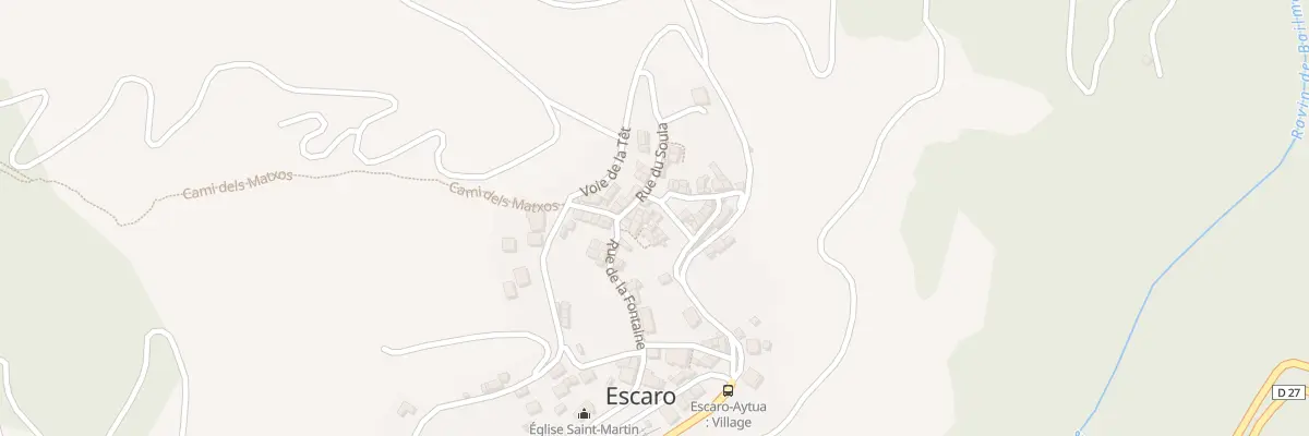 Plan du 93 Escaró d’Availl à Escaro