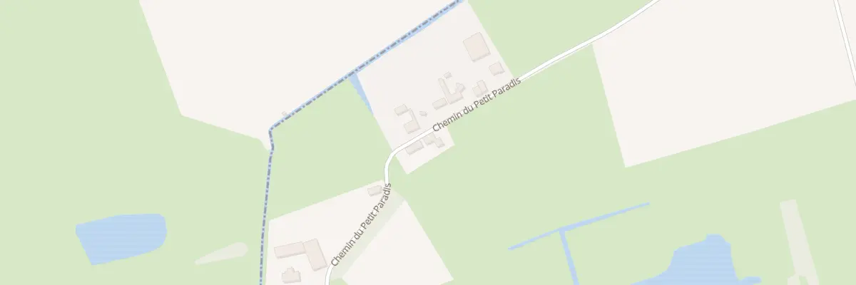 Plan du 1695 Che du Petit Paradis à Noordpeene