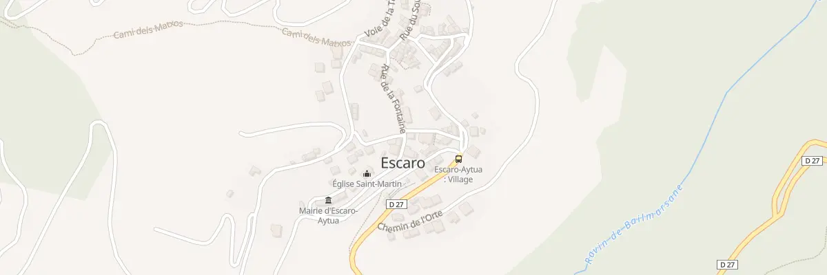 Plan du 110 Escaró d’Availl à Escaro