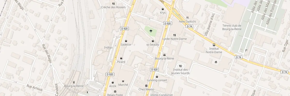 Plan du 76 Av du Général Leclerc à Bourg-la-Reine