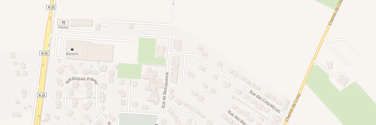 Plan du 26 Rue des Coquelicots à Poulainville