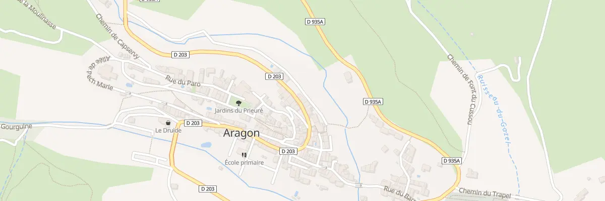 Plan du 7B Rue du Rocher à Aragon