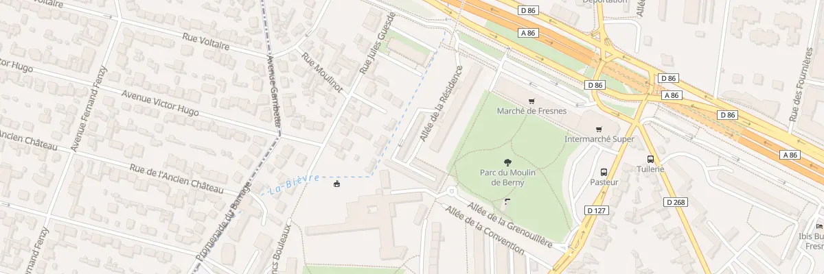 Plan du 6 All de la Résidence à Fresnes