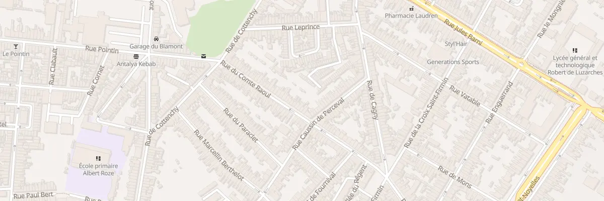 Plan du 53 Rue du Comte Raoul à Amiens