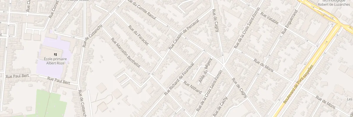 Plan du 16 Rue de Gentelles à Amiens