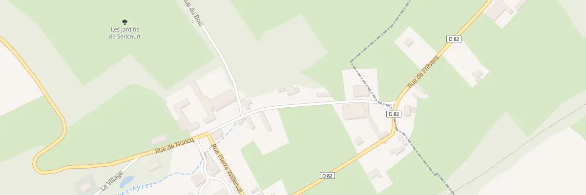 Plan du 4 Rue de Nuncq à Séricourt