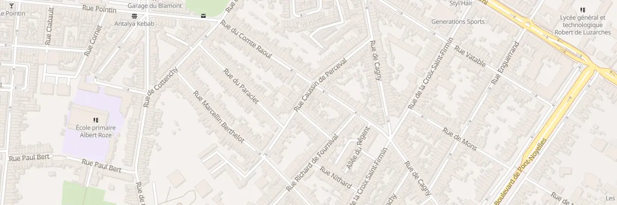 Plan du 37 Rue Caussin de Perceval à Amiens