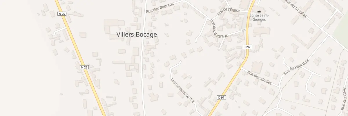 Plan du 6 Imp le Pré à Villers-Bocage