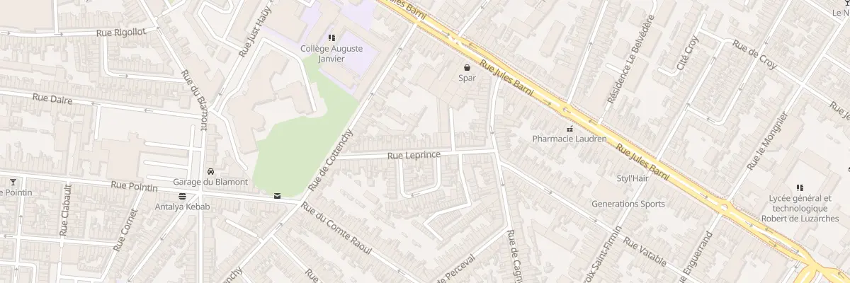 Plan du 39 Rue Leprince à Amiens