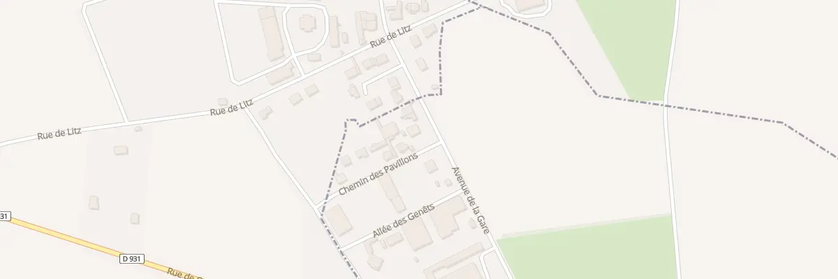 Plan du 5 Av de la Gare à La Neuville-en-Hez