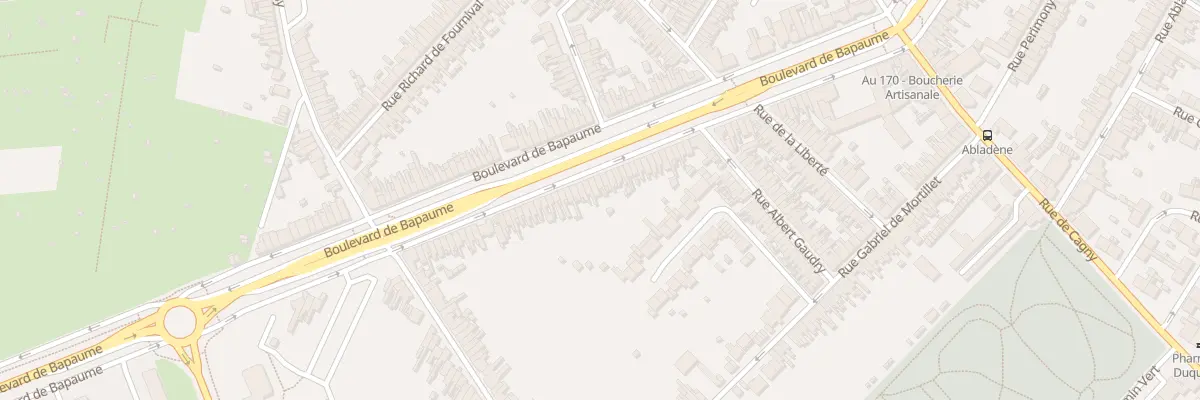 Plan du 105 Bd de Bapaume à Cottenchy