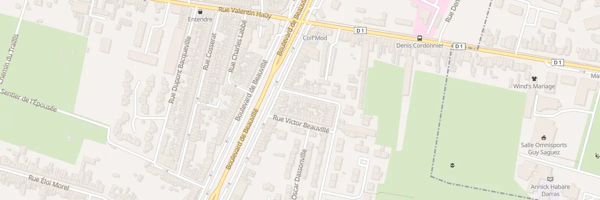 Plan du 12 Rue Victor Duvauchelle à Amiens