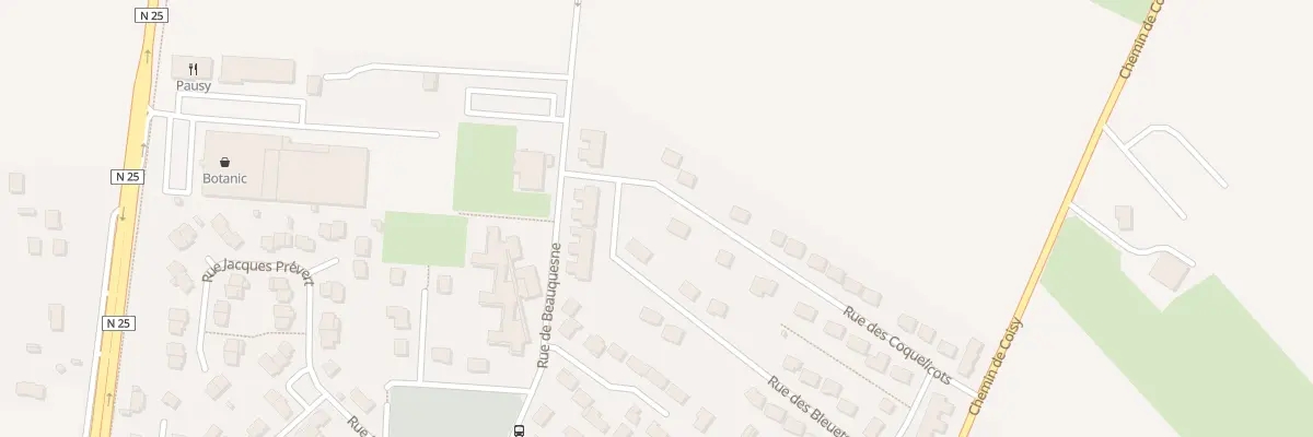 Plan du 22 Rue des Coquelicots à Poulainville