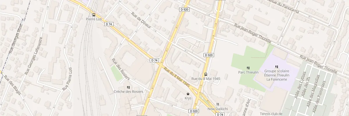 Plan du 9 Rue de Dineur à Bourg-la-Reine