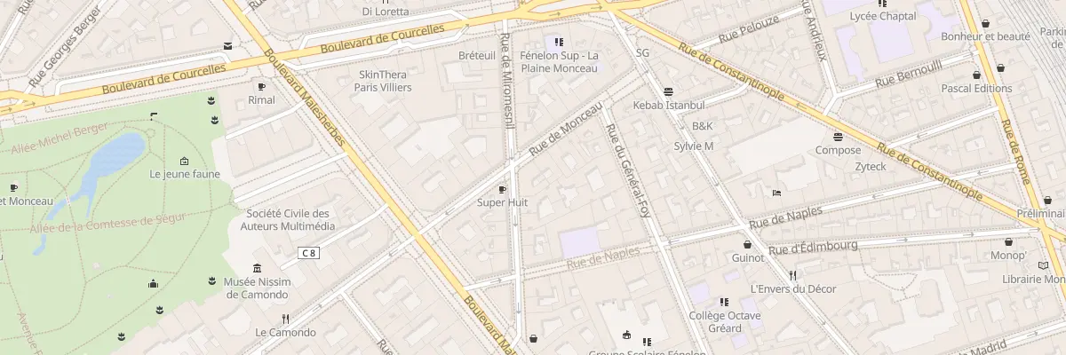 Plan du 76 Rue de Monceau à Paris 8e Arrondissement
