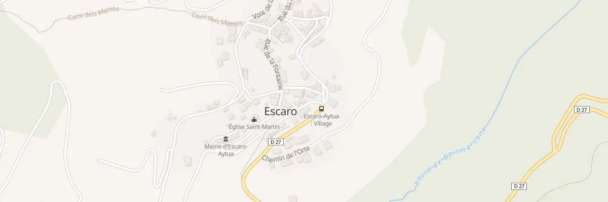 Plan du 114 Escaró d’Availl à Escaro