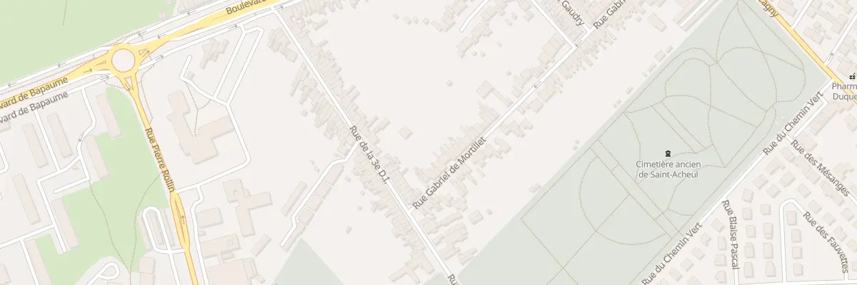 Plan du 108 Rue Gabriel de Mortillet à Amiens
