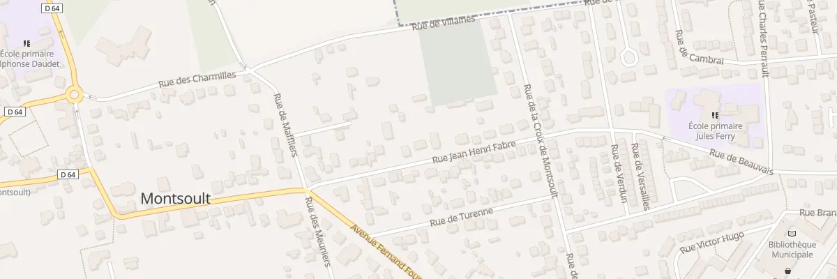 Plan du 23 Rue Jean Henri Fabre à Montsoult