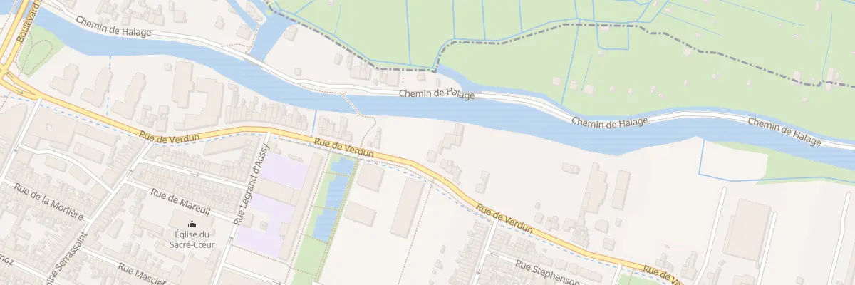 Plan du 179 Rue de Verdun à Amiens