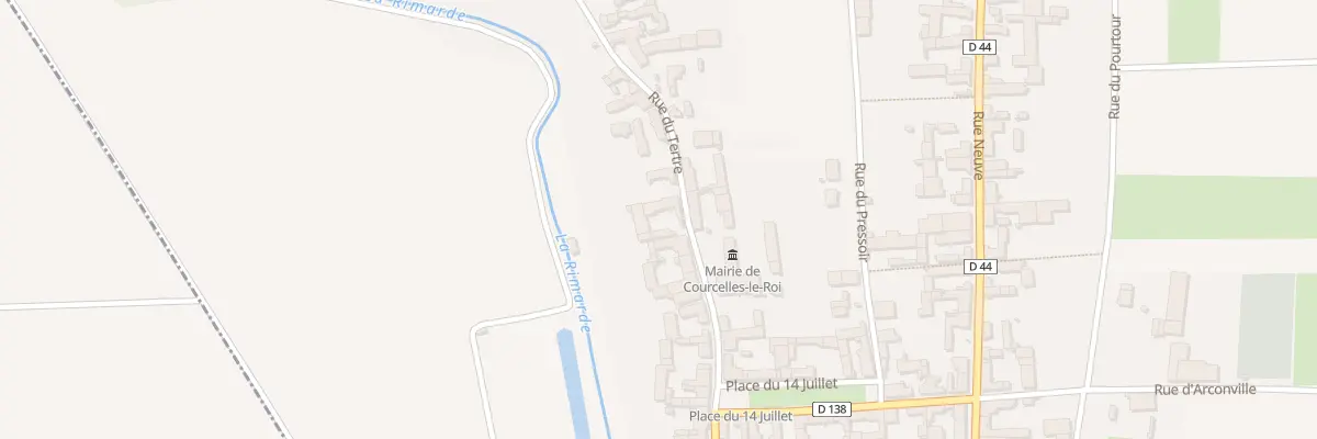 Plan du 13 Rue du Tertre à Courcelles-le-Roi