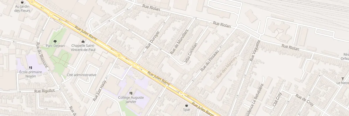 Plan du 170 Rue Riolan à Amiens