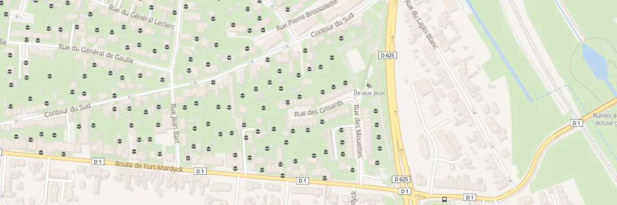 Plan du 22 Rue des Grisards Fort Mardyck à Dunkerque
