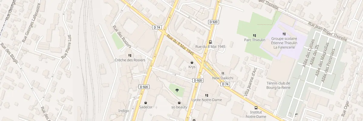 Plan du 7 Rue du Huit Mai 1945 à Bourg-la-Reine