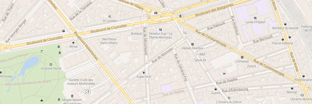 Plan du 87 Rue de Monceau à Paris 8e Arrondissement