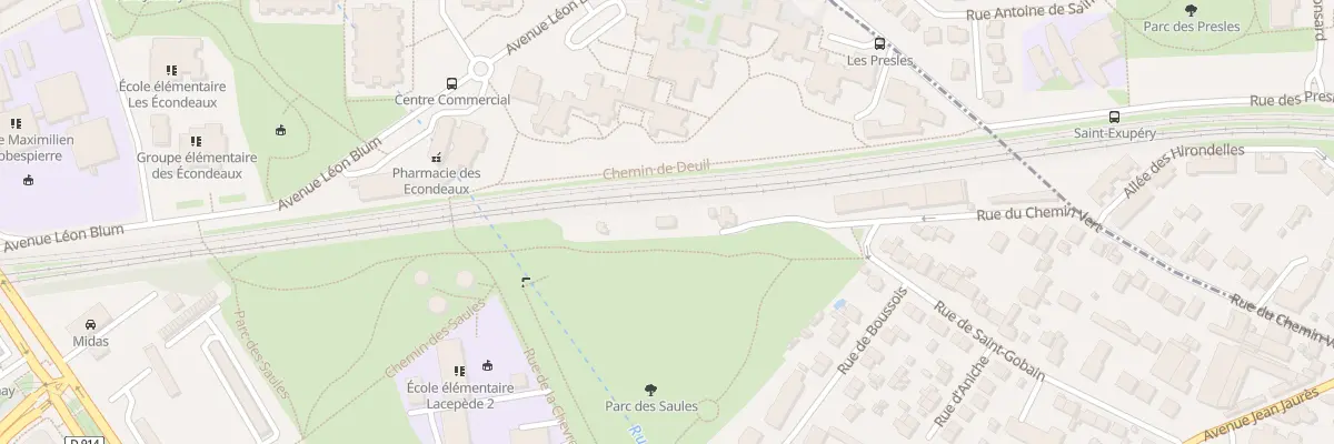 Plan du 9005 Rue de Saint-Gobain à Épinay-sur-Seine