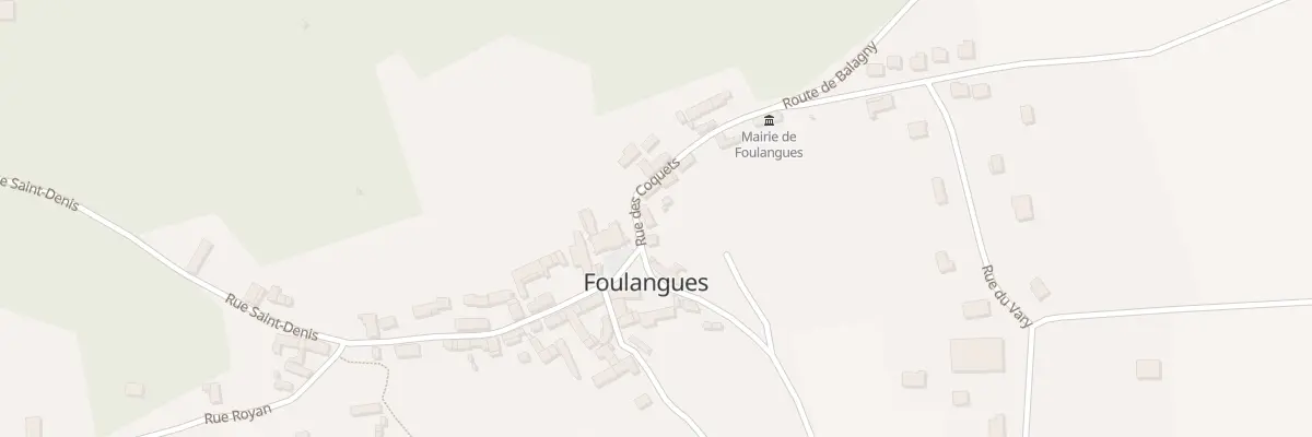 Plan du 2 Rue des Coquets à Foulangues