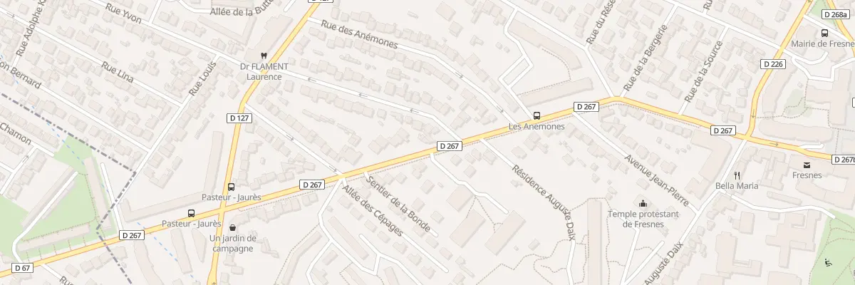 Plan du 40 Bd Jean Jaurès à Fresnes