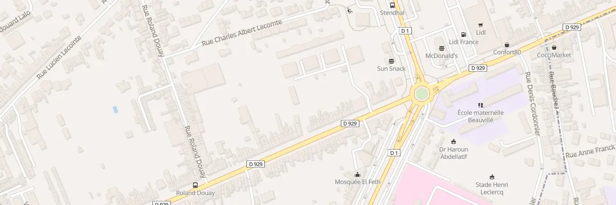 Plan du 231 Rue Léon Dupontreué à Amiens