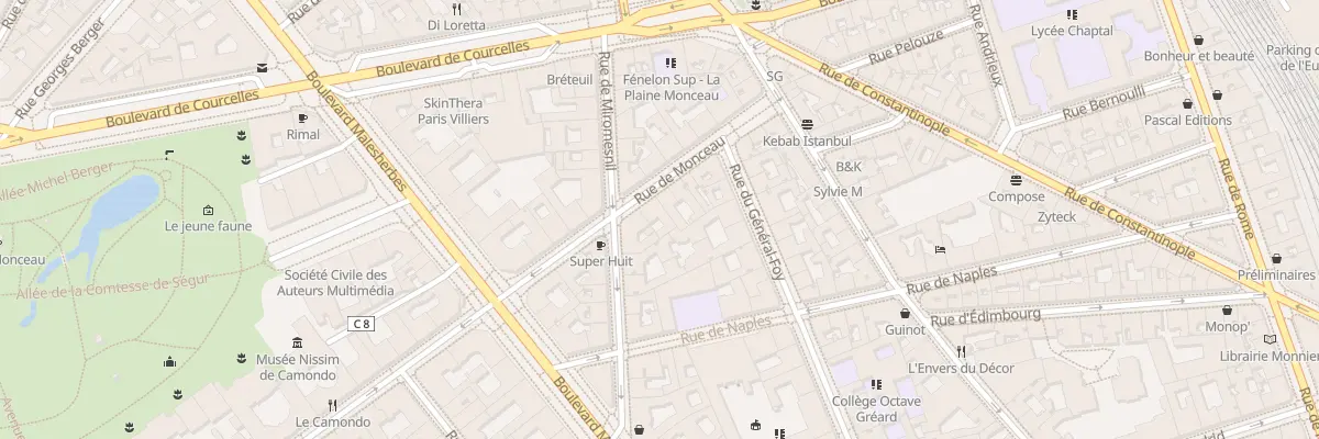 Plan du 78 Rue de Monceau à Paris 8e Arrondissement