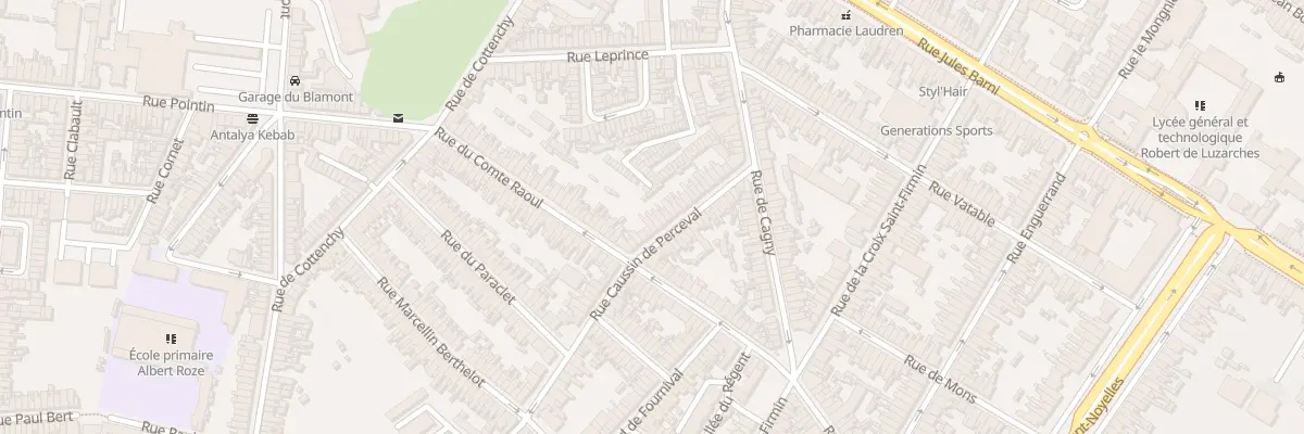 Plan du 32 Rue Caussin de Perceval à Amiens