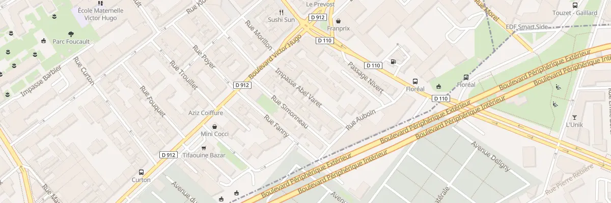 Plan du 8B Imp Abel Varet à Clichy