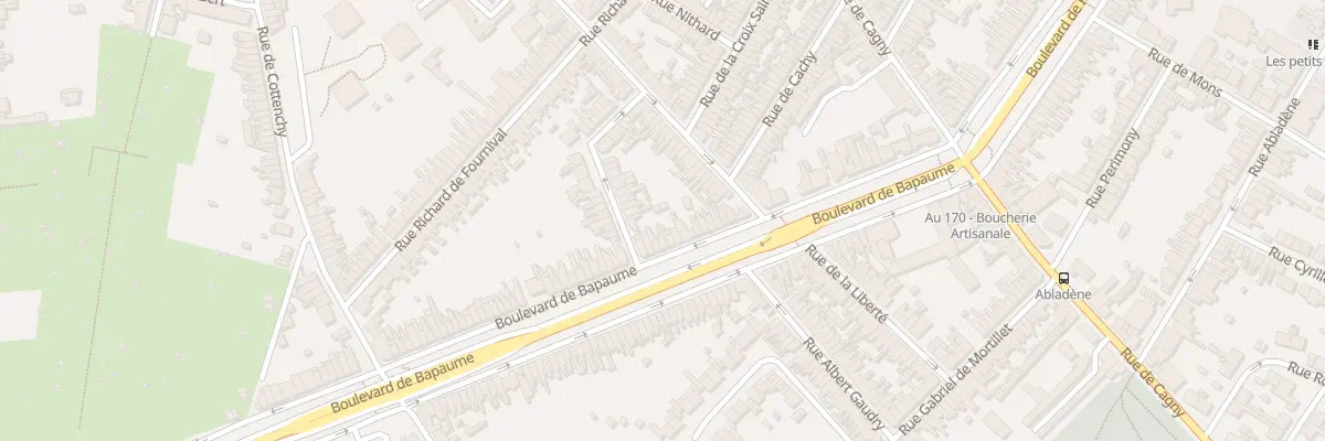 Plan du 74 Bd de Bapaume à Amiens