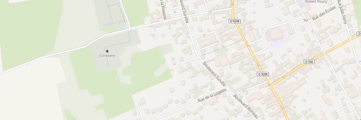 Plan du 40 Bd Surville à Mouy