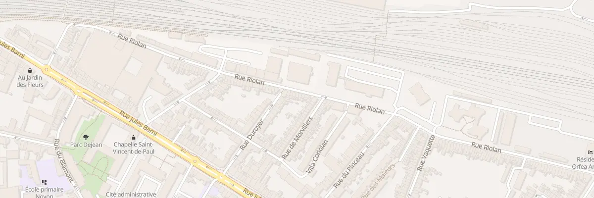 Plan du 136 Rue Riolan à Amiens