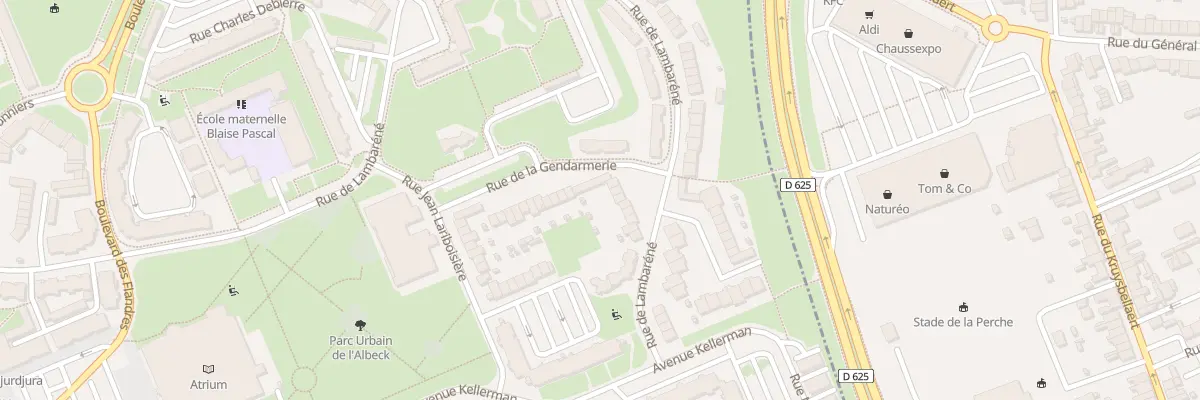 Plan du 22 Rue de Lambaréné à Grande-Synthe