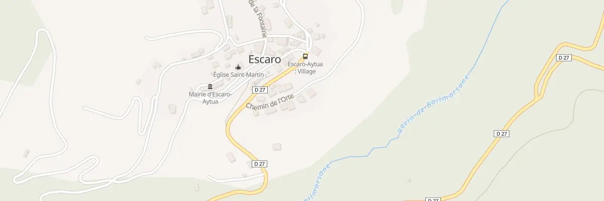 Plan du 9011 Escaró d’Availl à Escaro