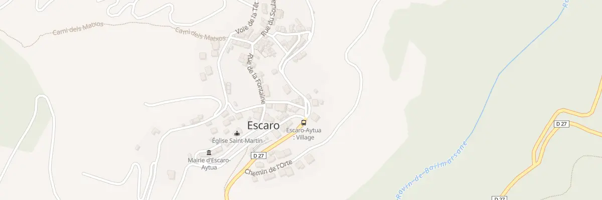 Plan du 117 Escaró d’Availl à Escaro